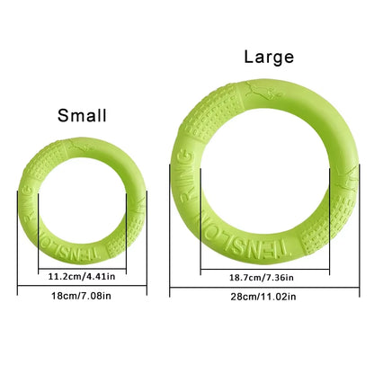 Dog Toys Pet Flying Discs EVA Dog Training Ring Puller Resistant Toys for Dogs Floating Puppy Bite Ring Toy Interactive