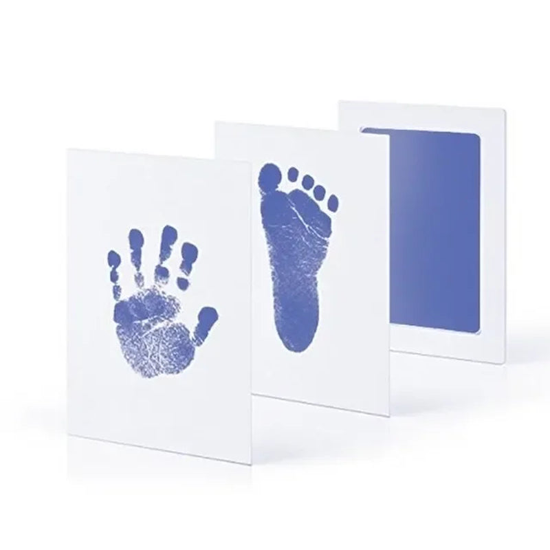 Newborn Baby DIY Hand and Footprint Kit Ink Pads Photo Frame Handprint Toddlers Souvenir Accessories Safe Clean Baby Shower Gift