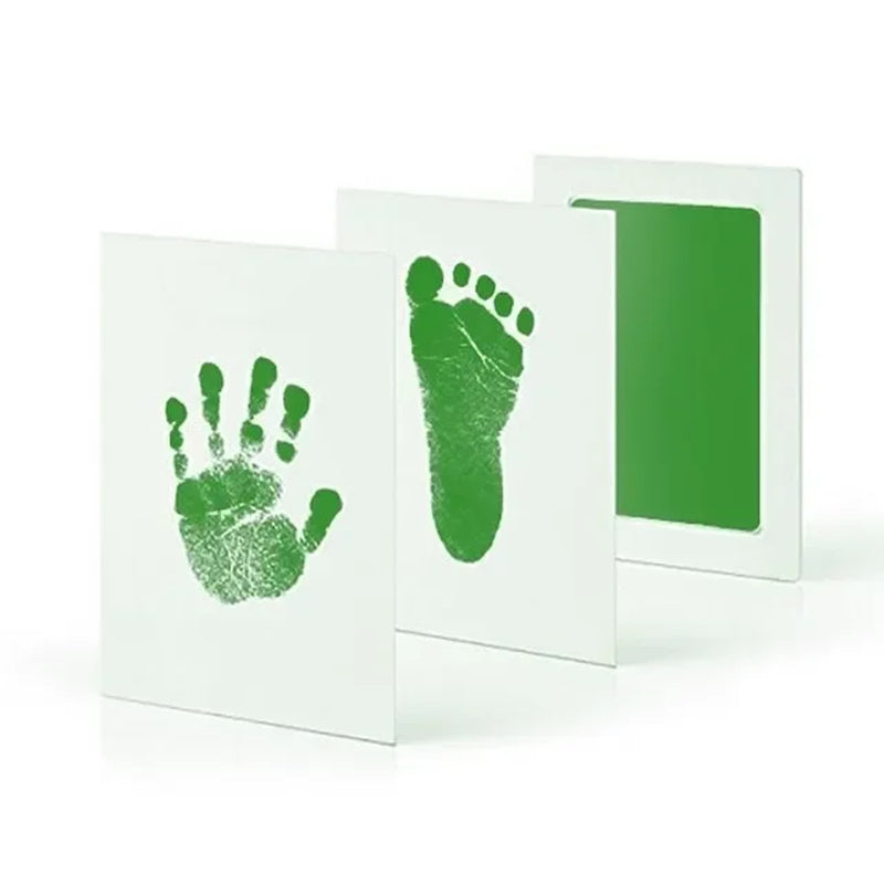 Newborn Baby DIY Hand and Footprint Kit Ink Pads Photo Frame Handprint Toddlers Souvenir Accessories Safe Clean Baby Shower Gift