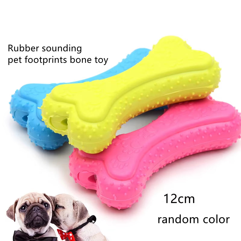 1PCS Pet Toys for Small Dogs Rubber Resistance to Bite Dog Toy Teeth Cleaning Chew Training Toys Pet Supplies Puppy Dogs Cats