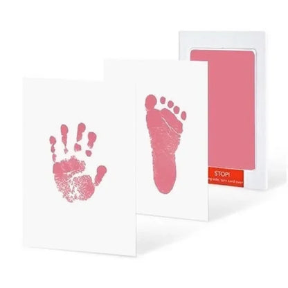 Newborn Baby DIY Hand and Footprint Kit Ink Pads Photo Frame Handprint Toddlers Souvenir Accessories Safe Clean Baby Shower Gift