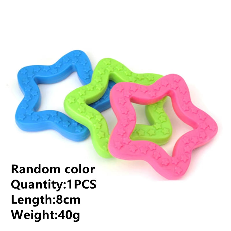 1PCS Pet Toys for Small Dogs Rubber Resistance to Bite Dog Toy Teeth Cleaning Chew Training Toys Pet Supplies Puppy Dogs Cats