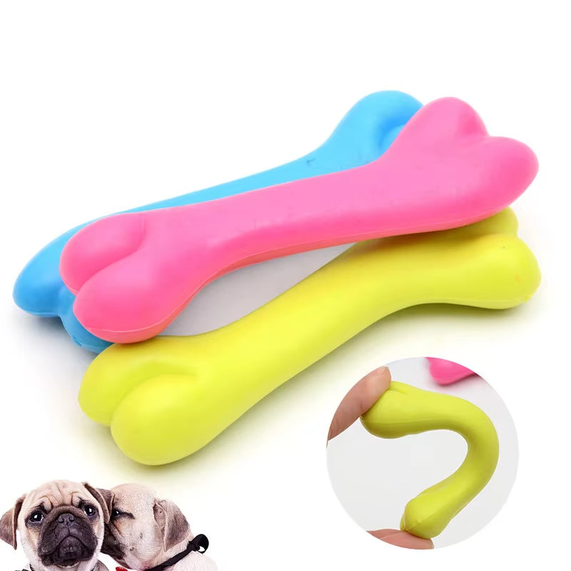 1PCS Pet Toys for Small Dogs Rubber Resistance to Bite Dog Toy Teeth Cleaning Chew Training Toys Pet Supplies Puppy Dogs Cats